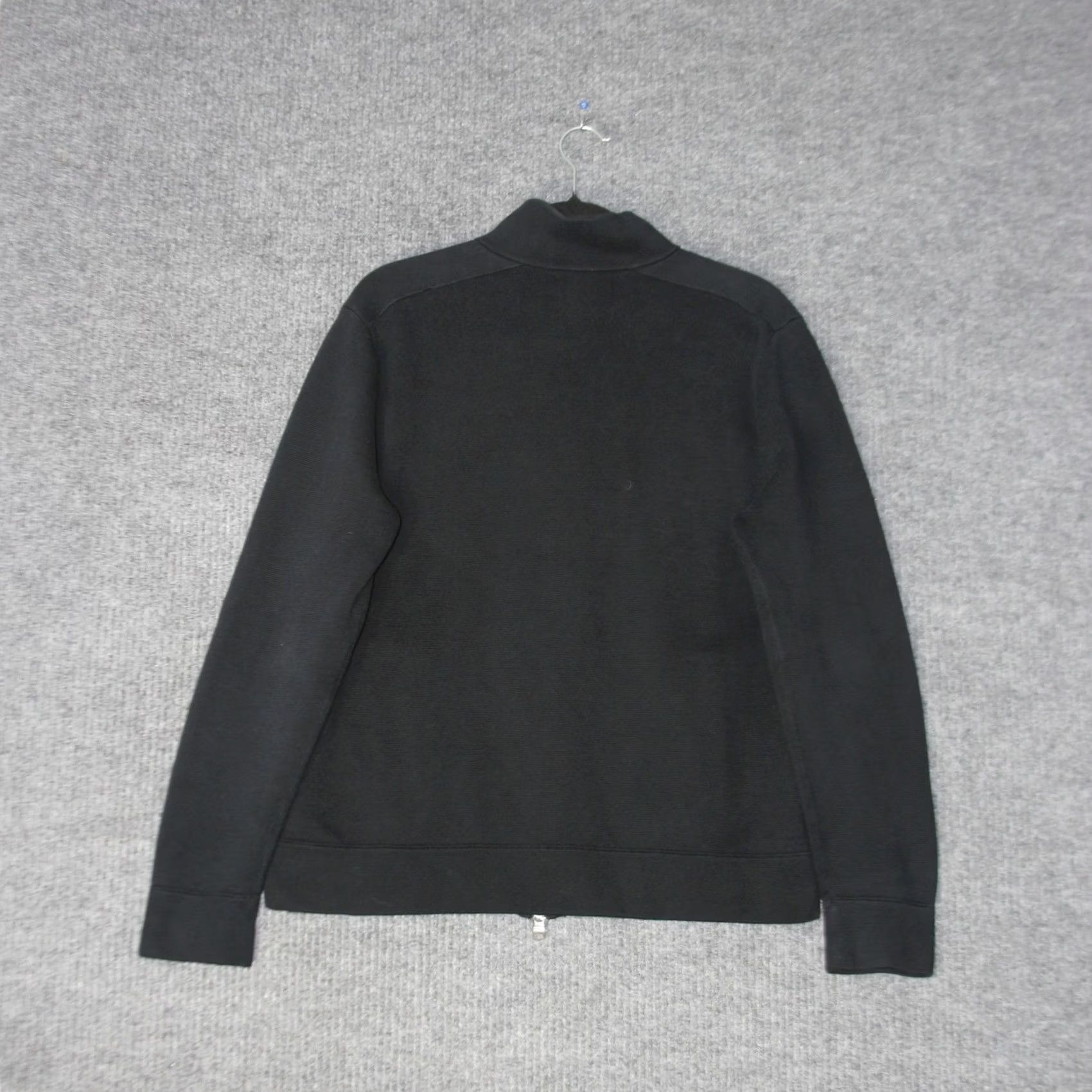 Banana Republic Banana Republic Full Zip Sweater Mens L Black Pima Cotton Utility Jacket Size US L / EU 52-54 / 3 - 5 Thumbnail