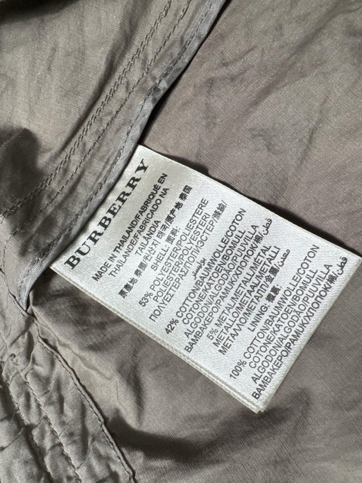 Burberry Burberry Brit Women’s Nylon Windbreakers Jacket IT 40 Size S / US 4 / IT 40 - 10 Thumbnail