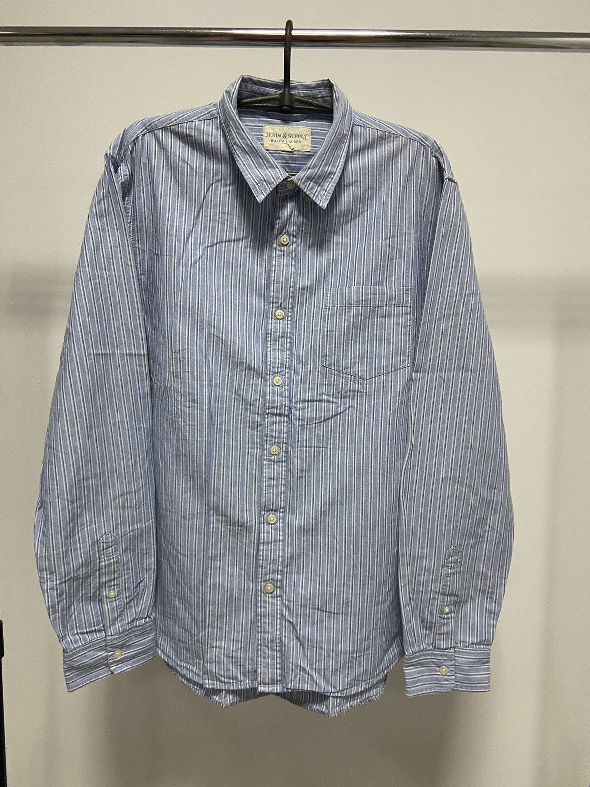 Ralph Lauren × Vintage Ralph Lauren denim supply Vintage Button Ups Luxury Size US XL / EU 56 / 4 - 1 Thumbnail