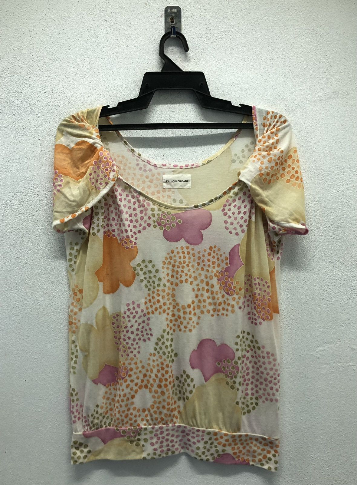 Tsumori Chisato × Vintage Tsumori Chisato Floral Print Puff Sleeve Top Made in Japan Size M / US 6-8 / IT 42-44 - 1 Thumbnail