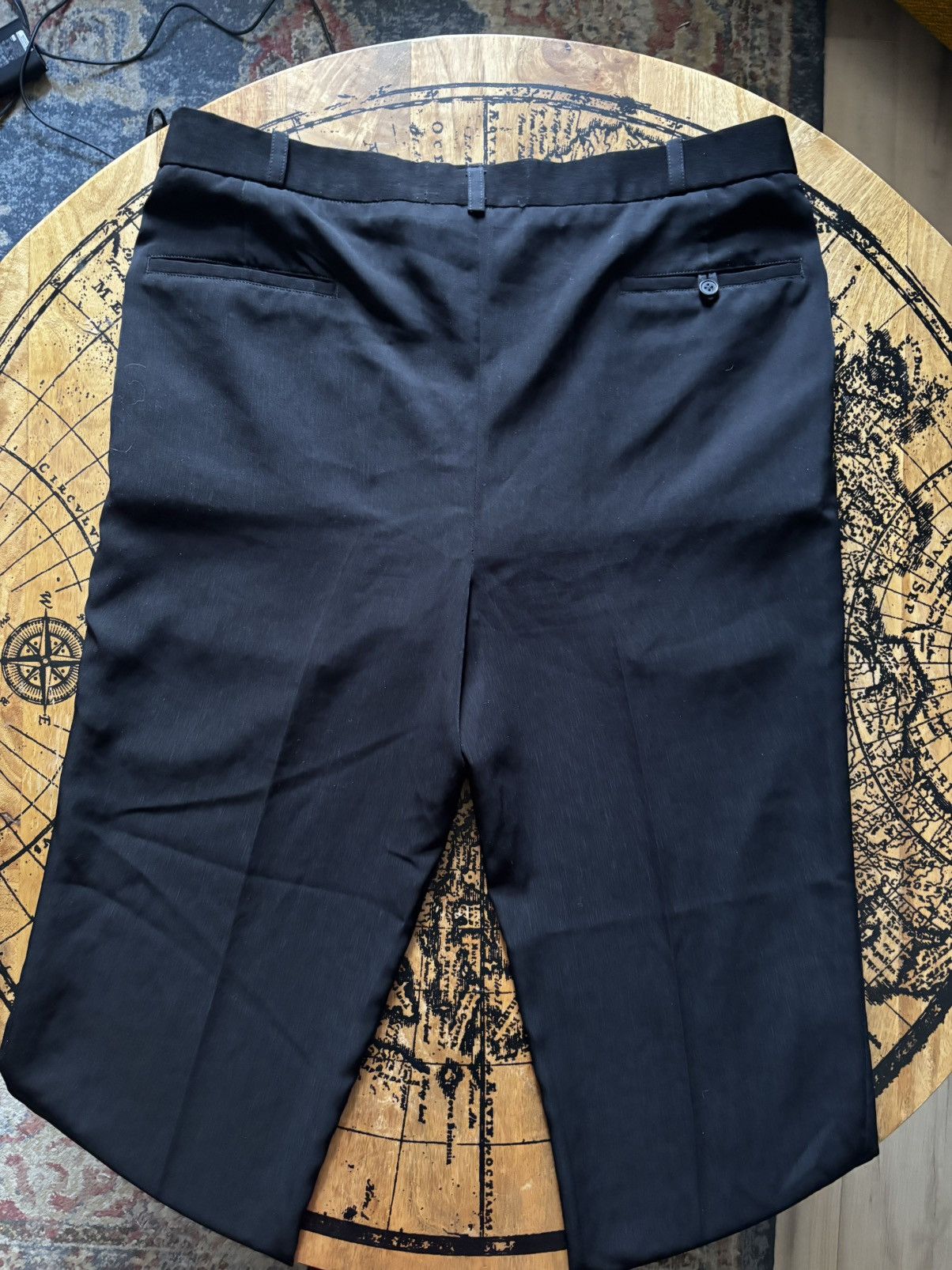 Vintage Vintage 1960/70s Tailored Black Trousers High Waisted Size US 34 / EU 50 - 6 Thumbnail