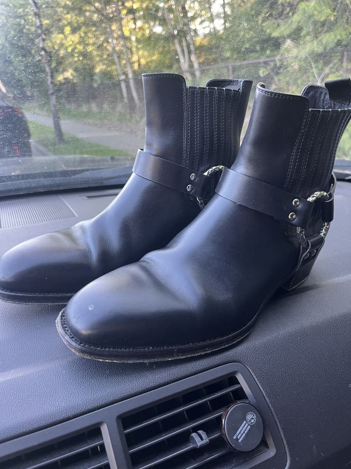 McQ Alexander McQueen alexander McQueen Hammered ring cowboy boots Size US 8 / EU 41 - 1 Thumbnail