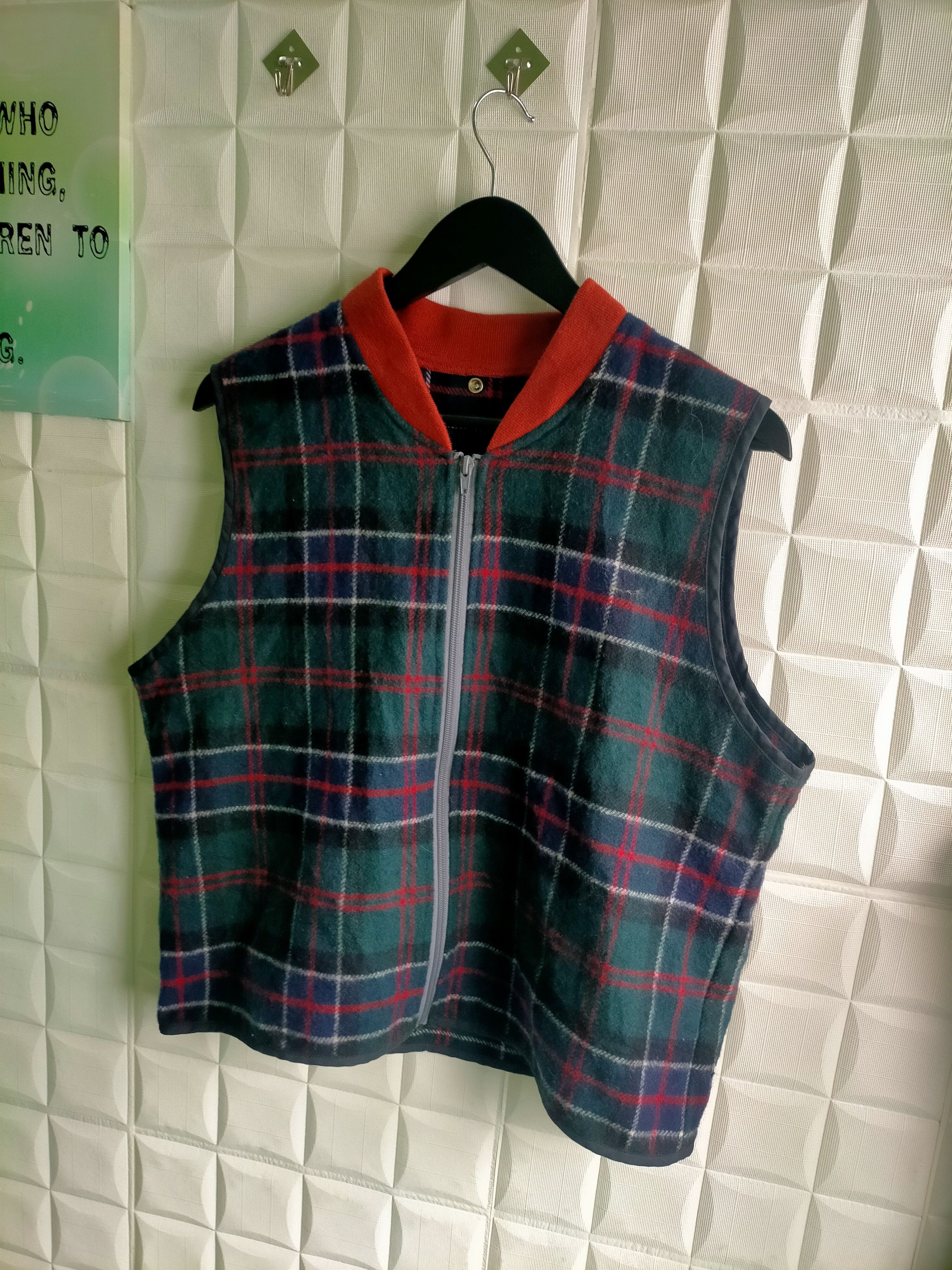 Japanese Brand × Nanamica × The North Face Vintage The North Face x Nanamica Gingham Wool Vest Size US L / EU 52-54 / 3 - 3 Thumbnail