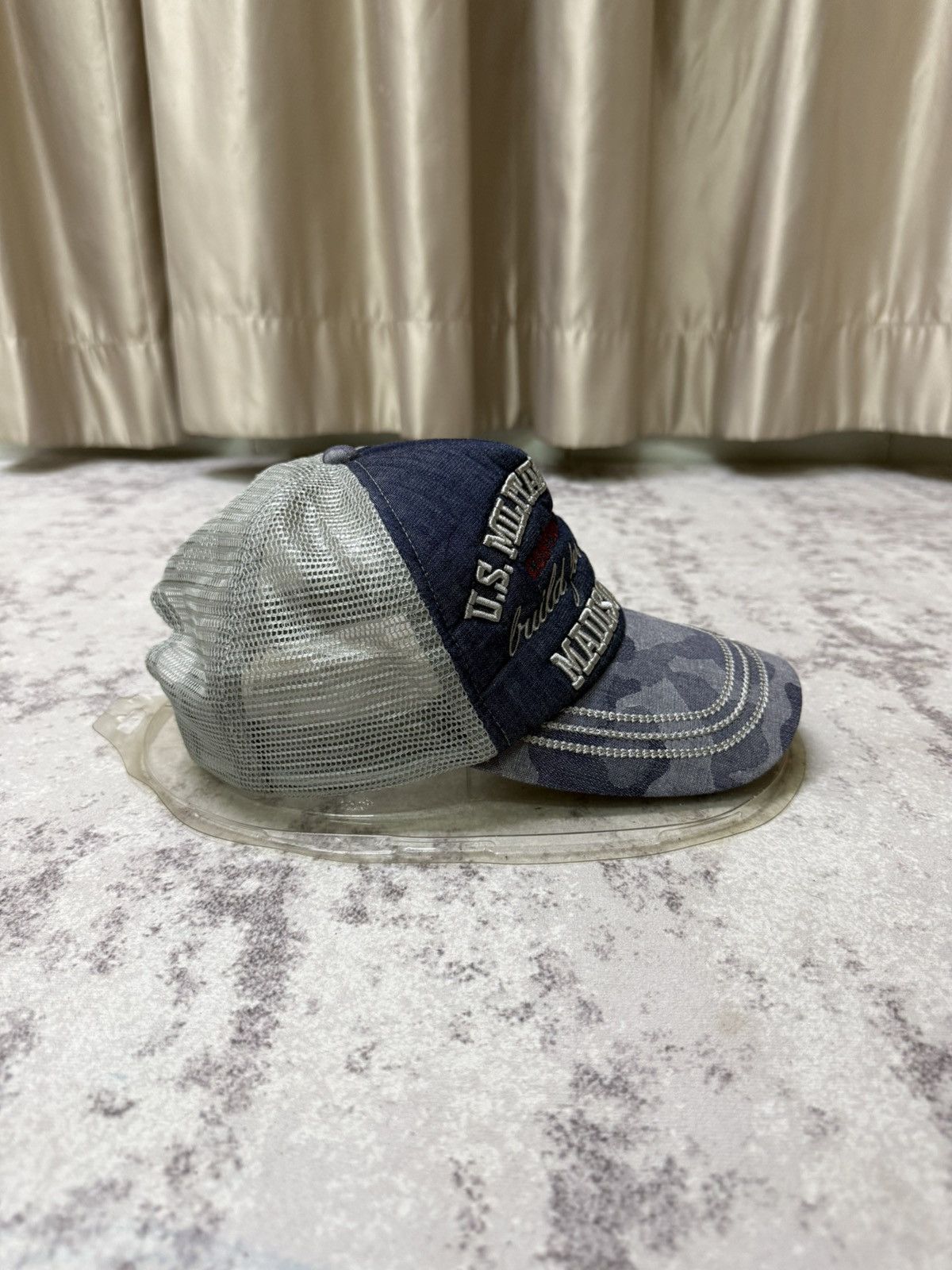 Vintage U.S MILITARY SERVICE MADISON AVE TRUCKER SNAPBACK CAP Size ONE SIZE - 3 Thumbnail