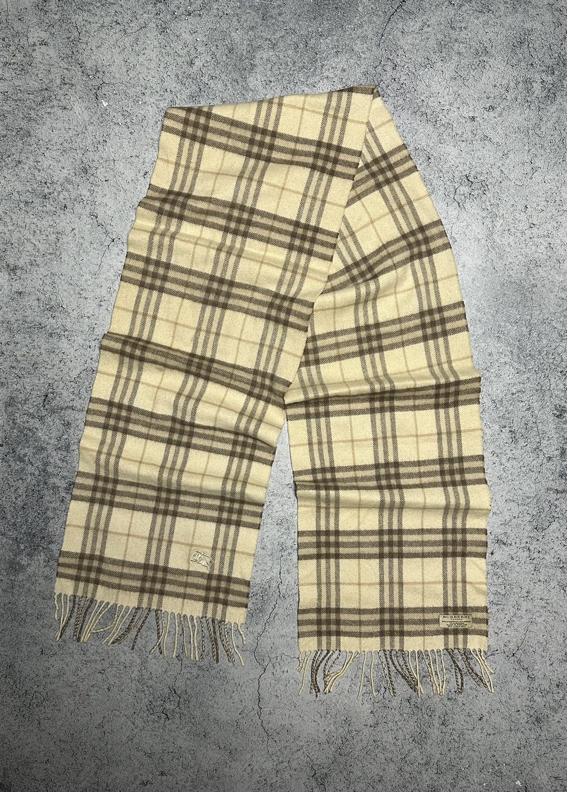 Burberry Burberry Lambswool Cashmere Nova Check Scarf Muffler Size ONE SIZE - 1 Thumbnail