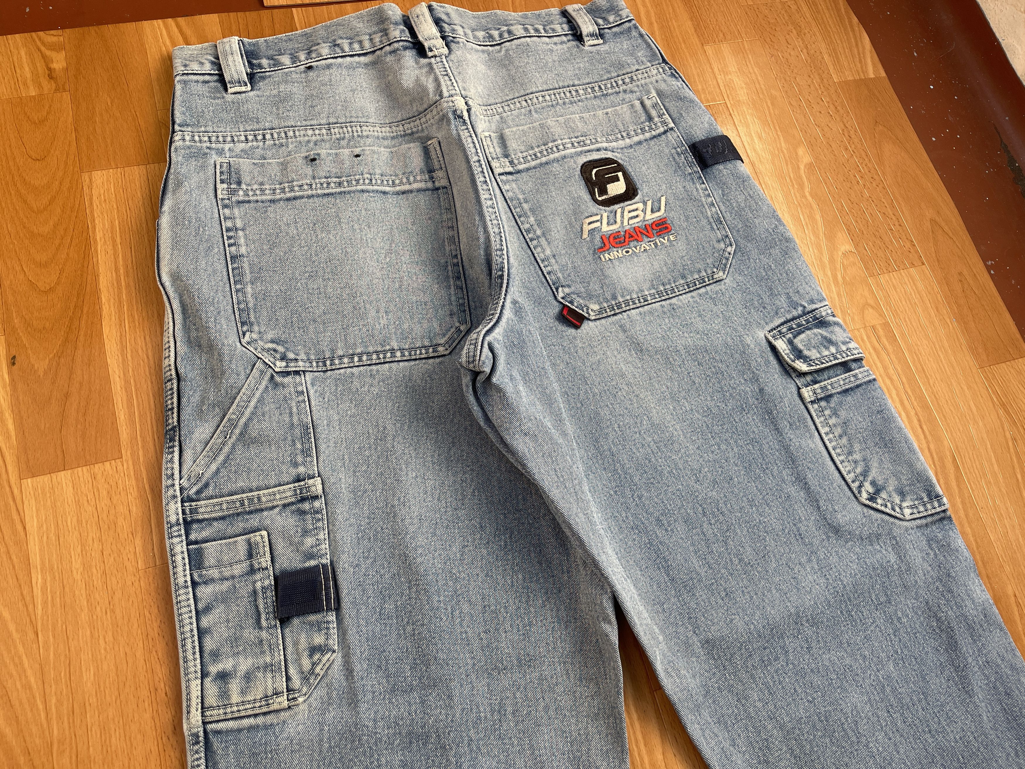 Fubu FUBU jeans, vintage baggy jeans, 90s hip hop skater Y2K 36 Size US 36 / EU 52 - 4 Thumbnail