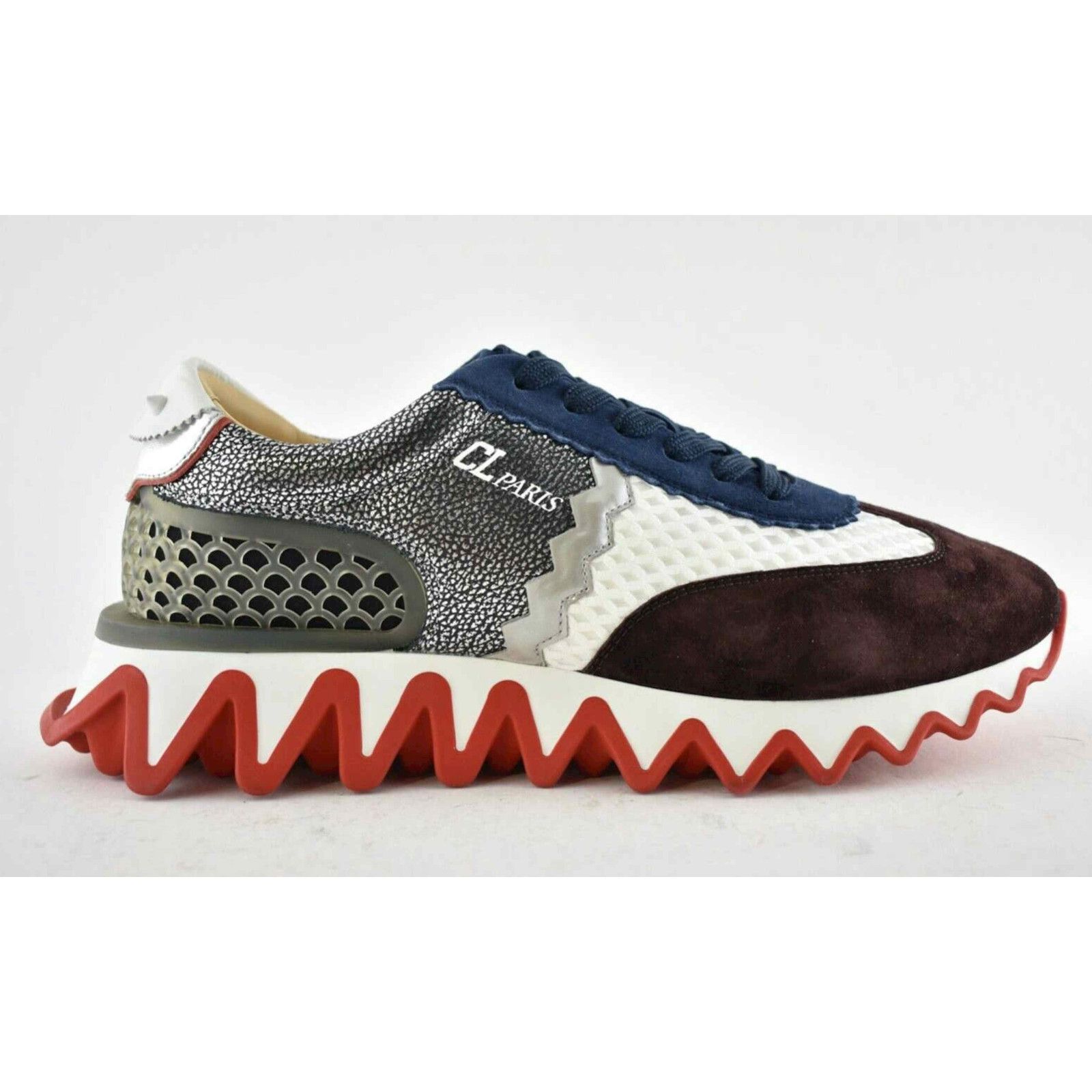 Christian Louboutin Christian Louboutin Loubishark Flat Suede Low Top Sneaker Size US 10 / EU 43 - 2 Thumbnail