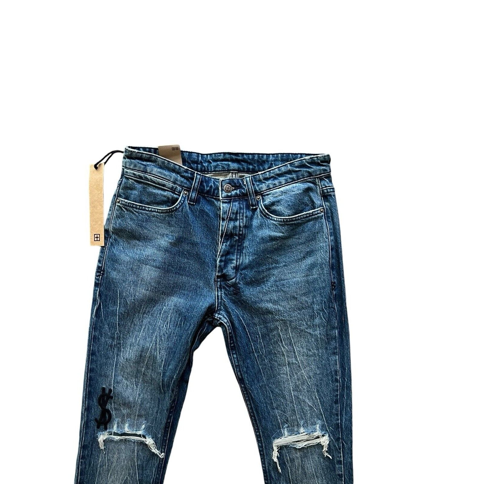 Ksubi Ksubi Jeans Mens Van Winkle Bluuu Skinny Leg Blue Size 31/32 Size US 31 - 2 Thumbnail