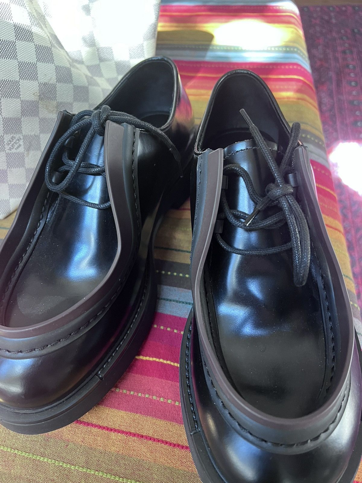 Prada Prada Opaque Brushed Leather Size US 10.5 / EU 43-44 - 2 Thumbnail