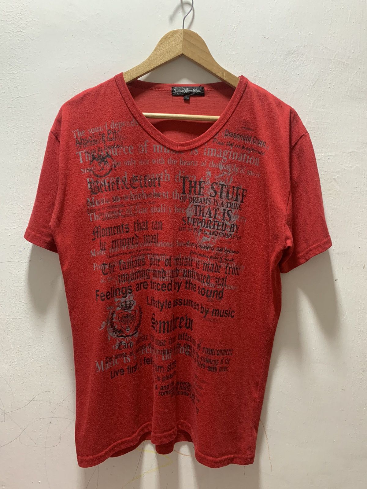 Japanese Brand Japanese Brand Poem If Six was Nine Style Short Sleeve Size US XL / EU 56 / 4 - 1 Thumbnail