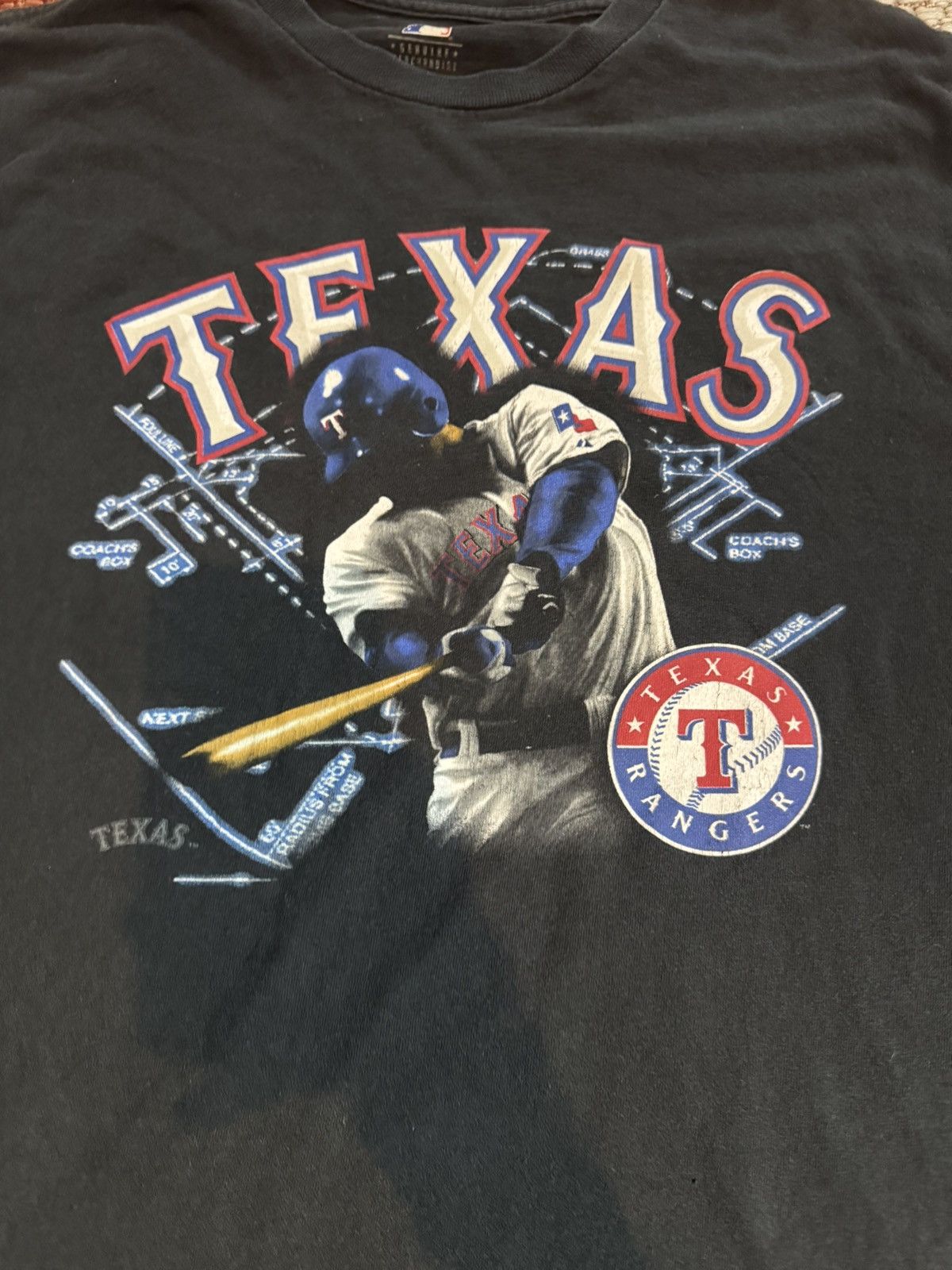 MLB Texas Rangers Vintage Tee Size XXL black SWINGMAN Size US XXL / EU 58 / 5 - 2 Thumbnail