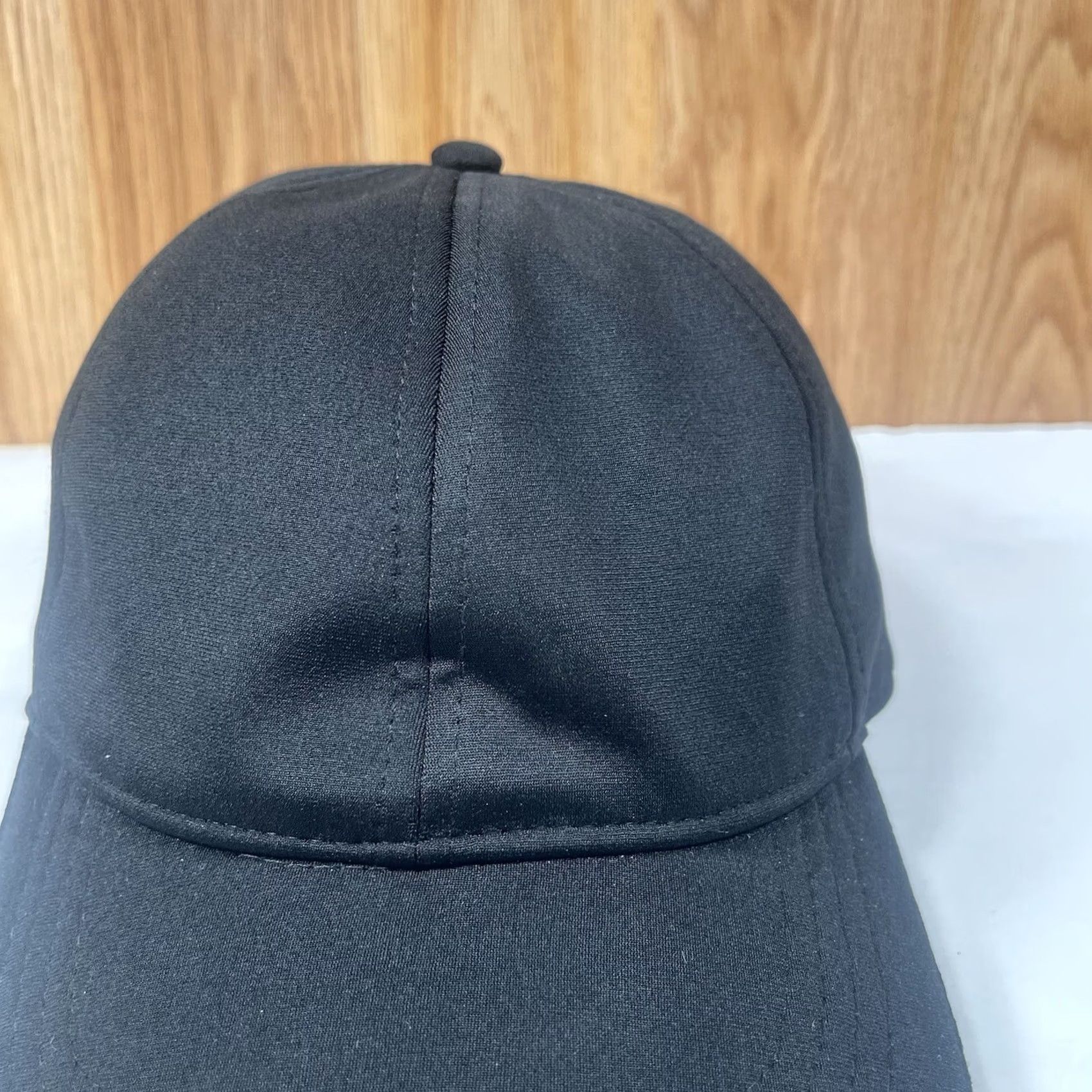 Vintage Unbranded Hat Adult Solid Black Adjustable StrapBack Baseball Cap Size ONE SIZE - 3 Thumbnail