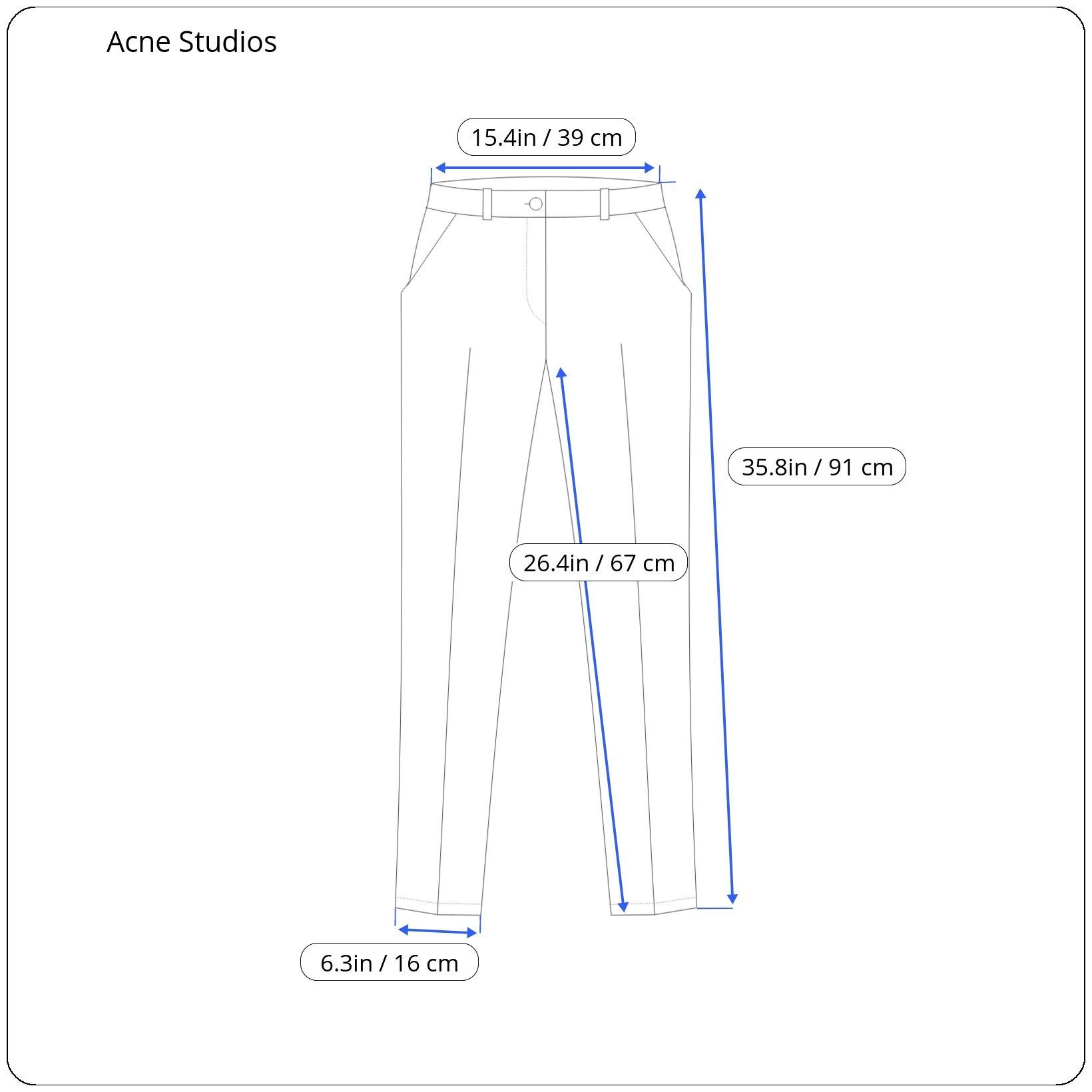 Acne Studios ⚡️QUICK SALE⚡️Acne Studios Navy Crepe Pants Trousers Size 27" / US 4 / IT 40 - 7 Thumbnail