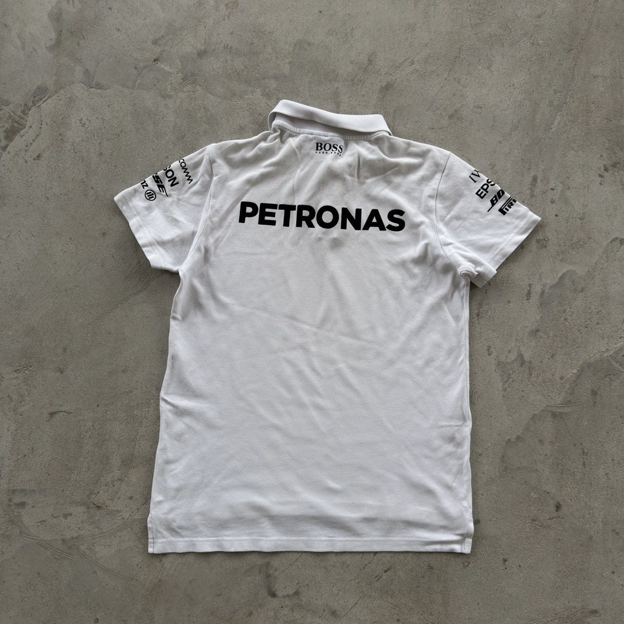 Mercedes-Benz Mercedes AMG Petronas F1 Team Polo Shirt Hugo Boss White S Size US S / EU 44-46 / 1 - 2 Thumbnail