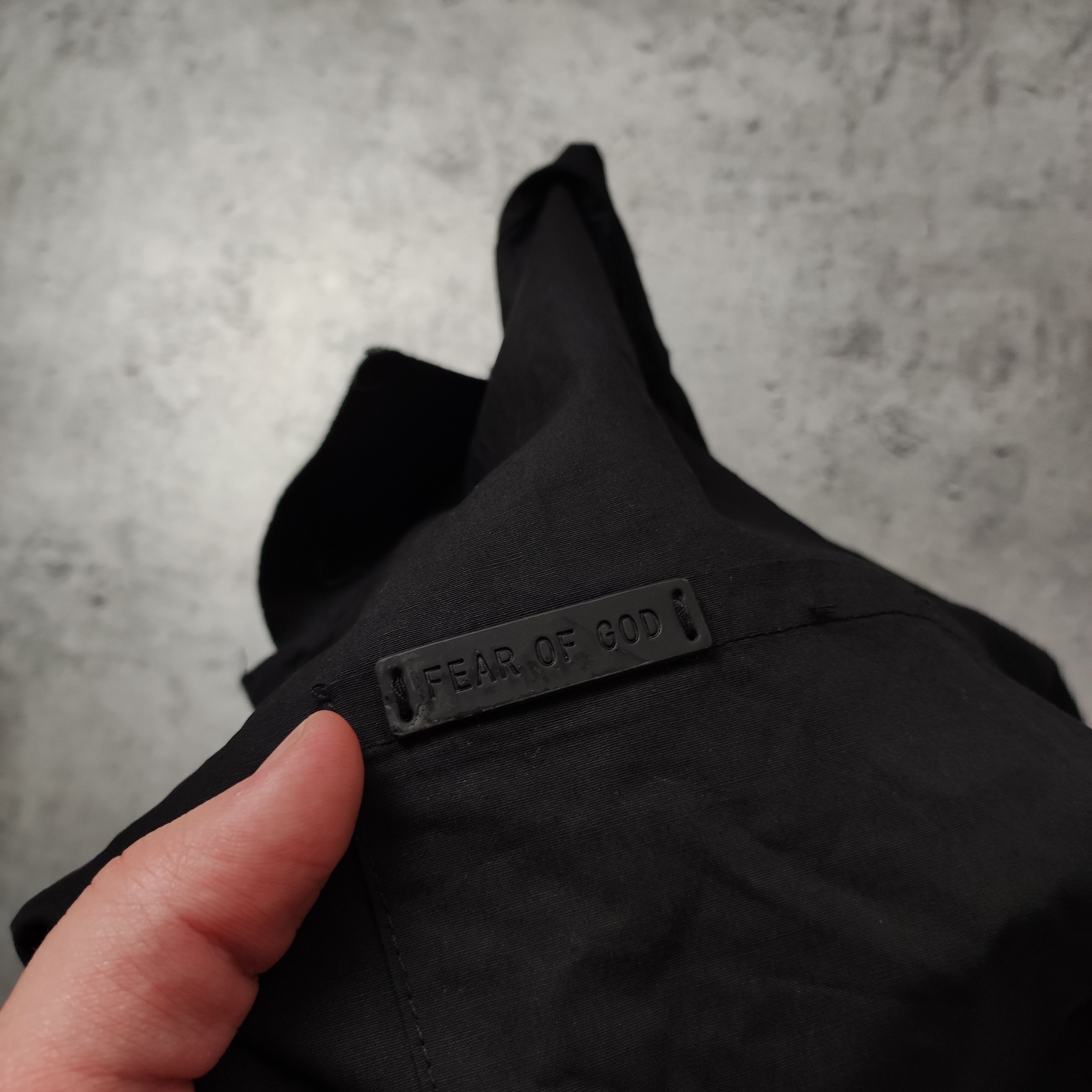 Essentials × FOG × Fear of God RARE FOG Fear Of God Big Back Logo Blackout Polo Shirt Size US S / EU 44-46 / 1 - 5 Thumbnail