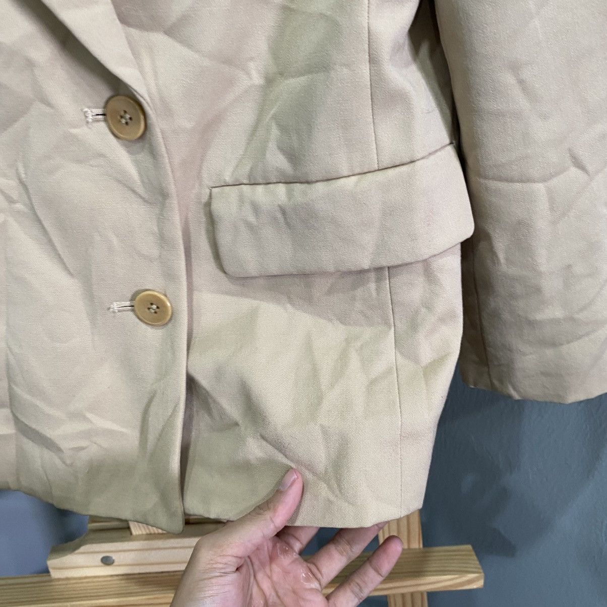 Issey Miyake IS Issey Miyake Double Breasted Blazer Jacket Size US M / EU 48-50 / 2 - 9 Thumbnail