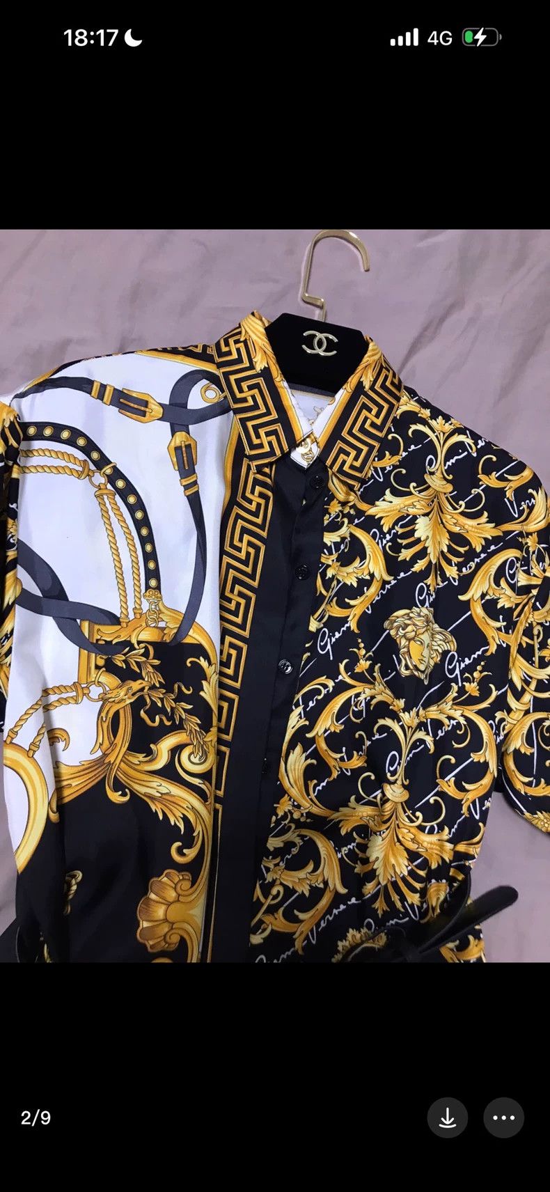 Versace Versace Baroque shirt-style dress Size M / US 6-8 / IT 42-44 - 4 Thumbnail