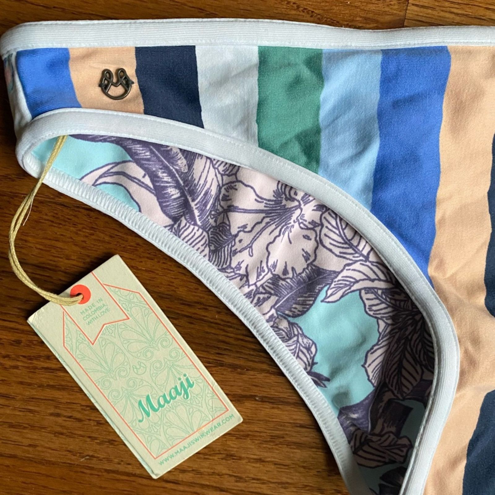 Other New $145 Maaji Cielo Branco Reversible Bikini Bottom M Size M / US 6-8 / IT 42-44 - 5 Thumbnail