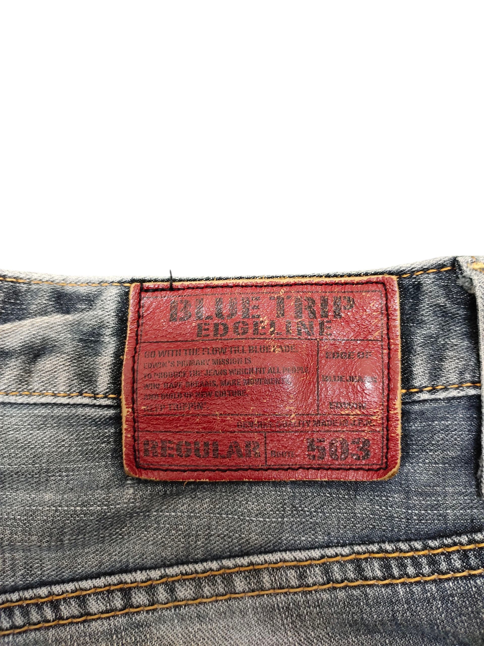 Comme des Garcons × Undercover Vintage Edwin 503 Regular Clawmark Distress Faded Jeans Size US 32 / EU 48 - 10 Thumbnail