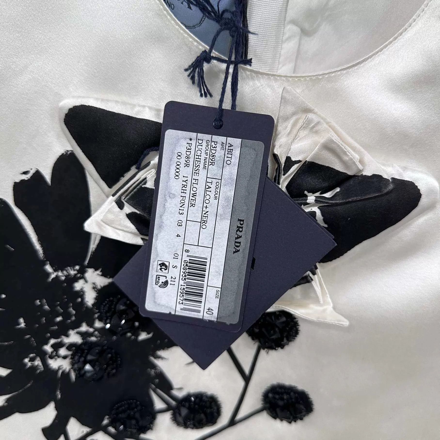 Prada PRADA ink wash floral sleeveless dress 40 new with tags Size S / US 4 / IT 40 - 5 Thumbnail