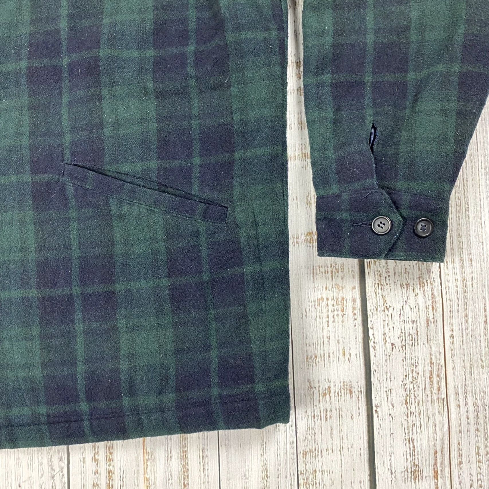 Geoffrey Beene VINTAGE Geoffrey Beene MENS WOOL CRUISER JACKET POCKETED ZIP FRONT FLANNEL M Size US M / EU 48-50 / 2 - 3 Thumbnail