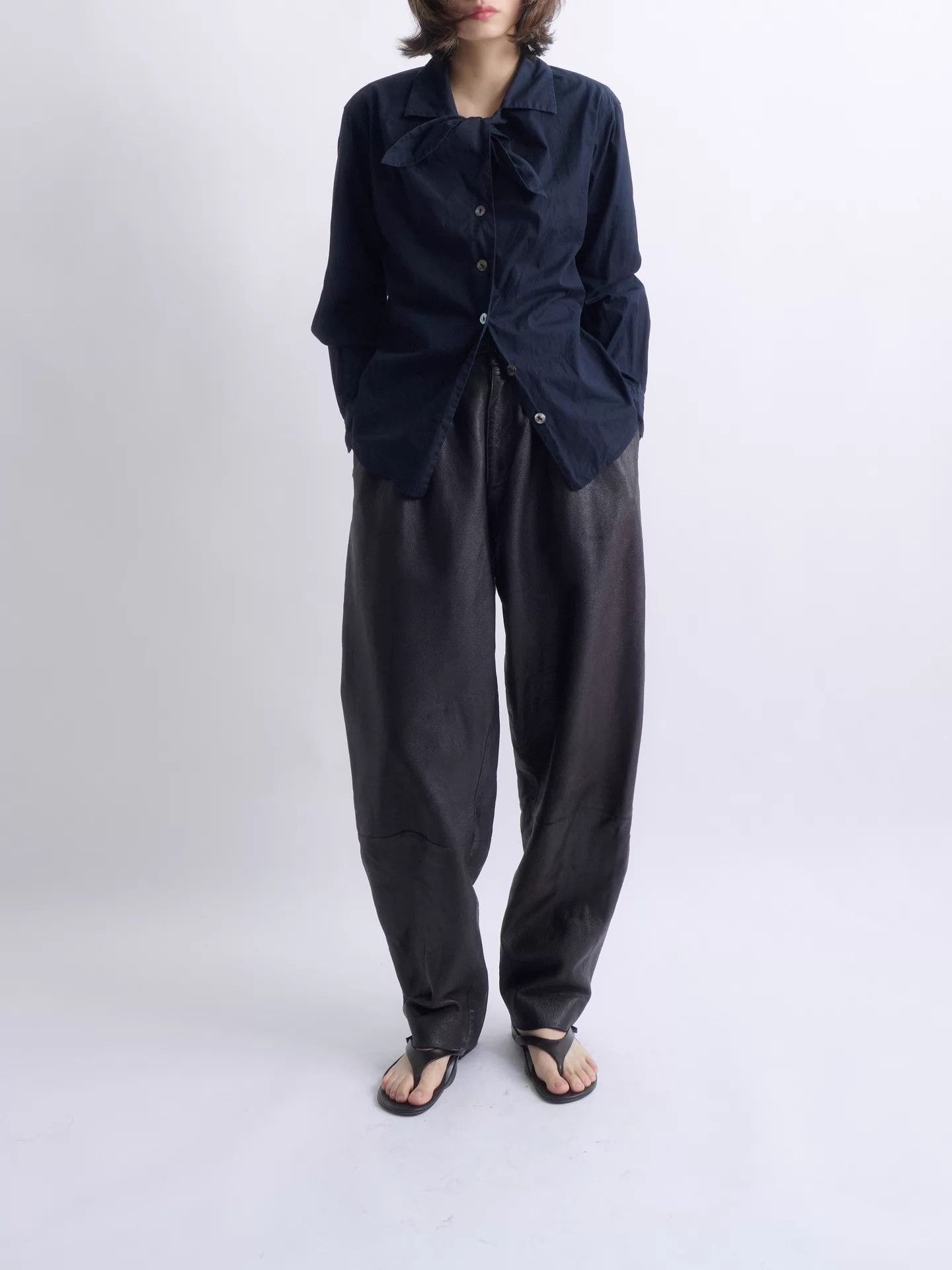 Kenzo KENZO 80s Paris Navy Bow Tie Shirt Size M / US 6-8 / IT 42-44 - 1 Thumbnail
