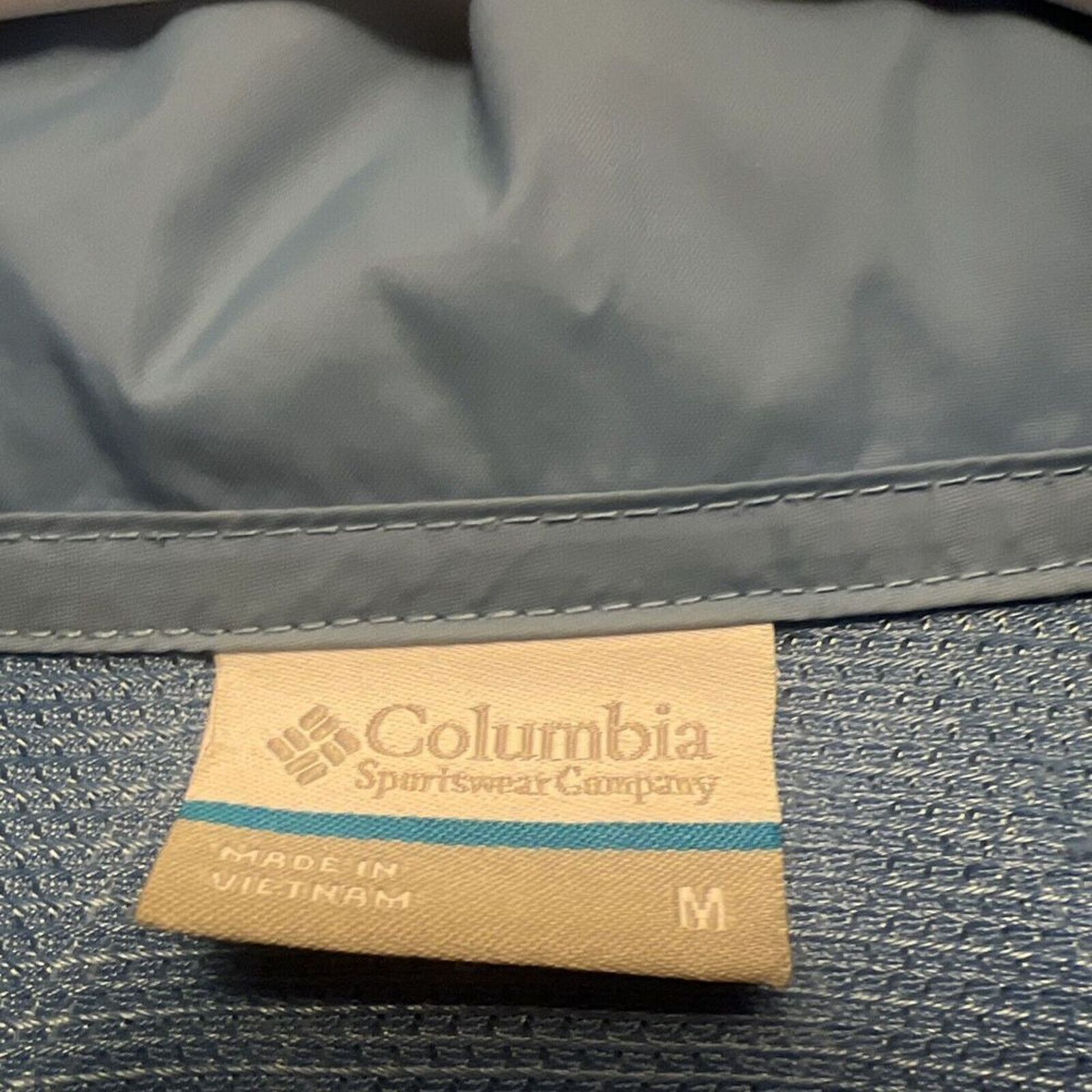 Columbia Columbia Jacket Men's M Full Zip Up Hooded Packable Blue Size US M / EU 48-50 / 2 - 4 Thumbnail