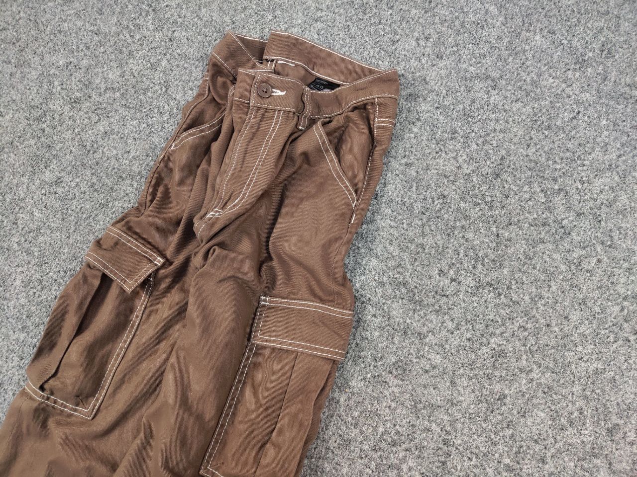 Japanese Brand Vintage 90's Japanese Beggy Beige Cargo Pants Y2K Hype Style Size US 32 / EU 48 - 4 Thumbnail