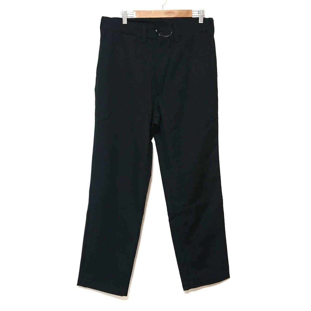 Comme des Garcons Homme Casual Pant full length wool cupra zipper straight cut Black Size US 33 - 1 Thumbnail