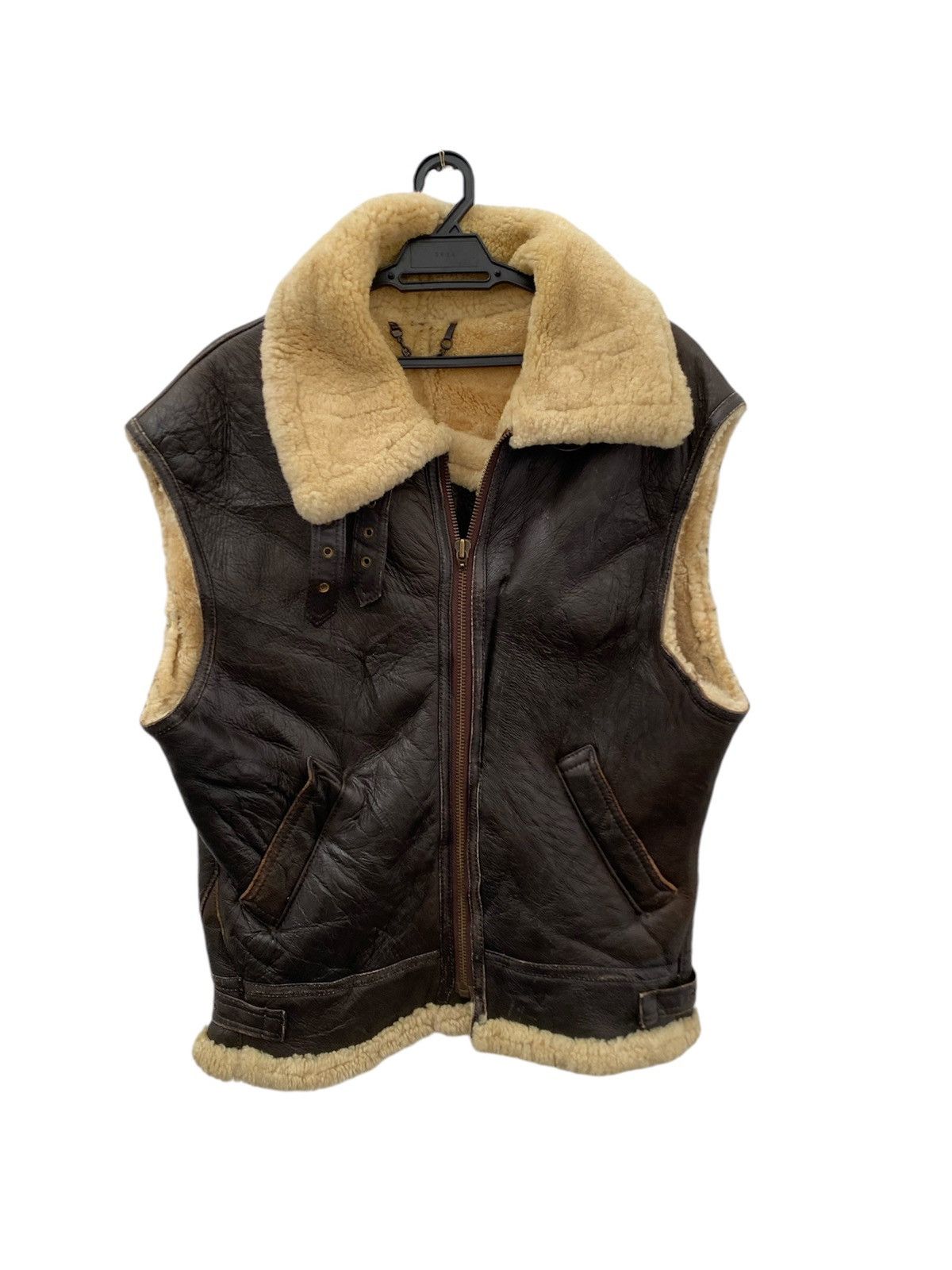 Japanese Brand VINTAGE B3 STYLE JACKET VEST SHERLING ITALIAN STYLE Size US S / EU 44-46 / 1 - 1 Thumbnail