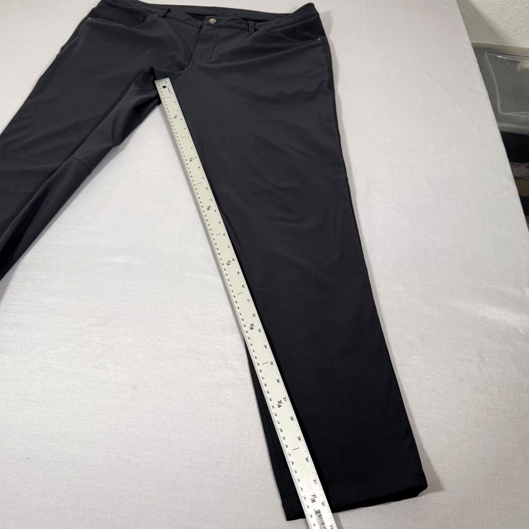 Lululemon Lululemon Pants Mens 38x32 Gray Slim Straight Fit Stretch Chino | Regular Waist? 5-Pocket | Flat Front | Logo Details | Casual Wear Size US 38 / EU 54 - 3 Thumbnail