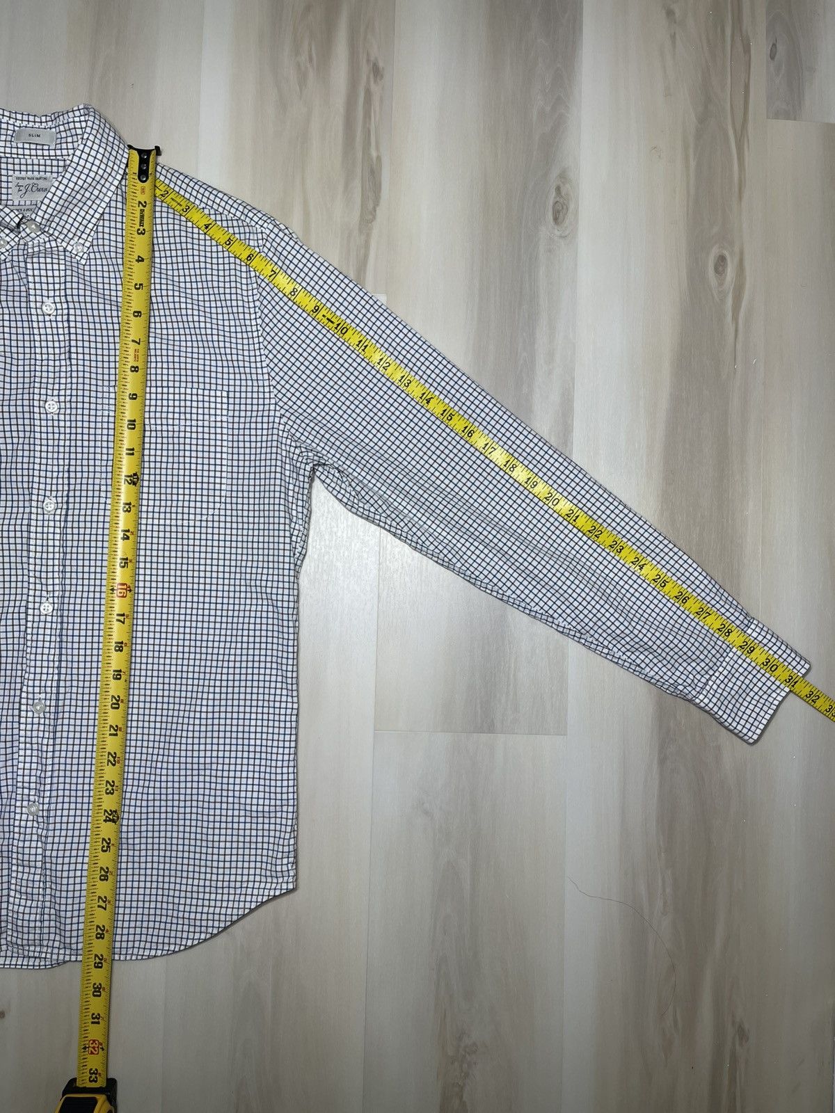 J.Crew J Crew Shirt Men’s Sz M Slim Fit Check Secret Wash Poplin Size US M / EU 48-50 / 2 - 5 Thumbnail