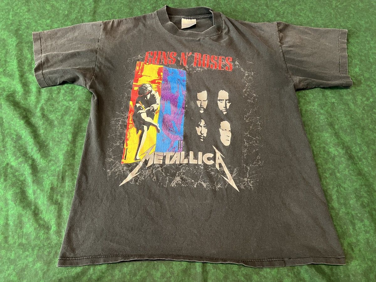 Vintage Metallica Guns N Roses Faith No More 1992 Tour Shirt