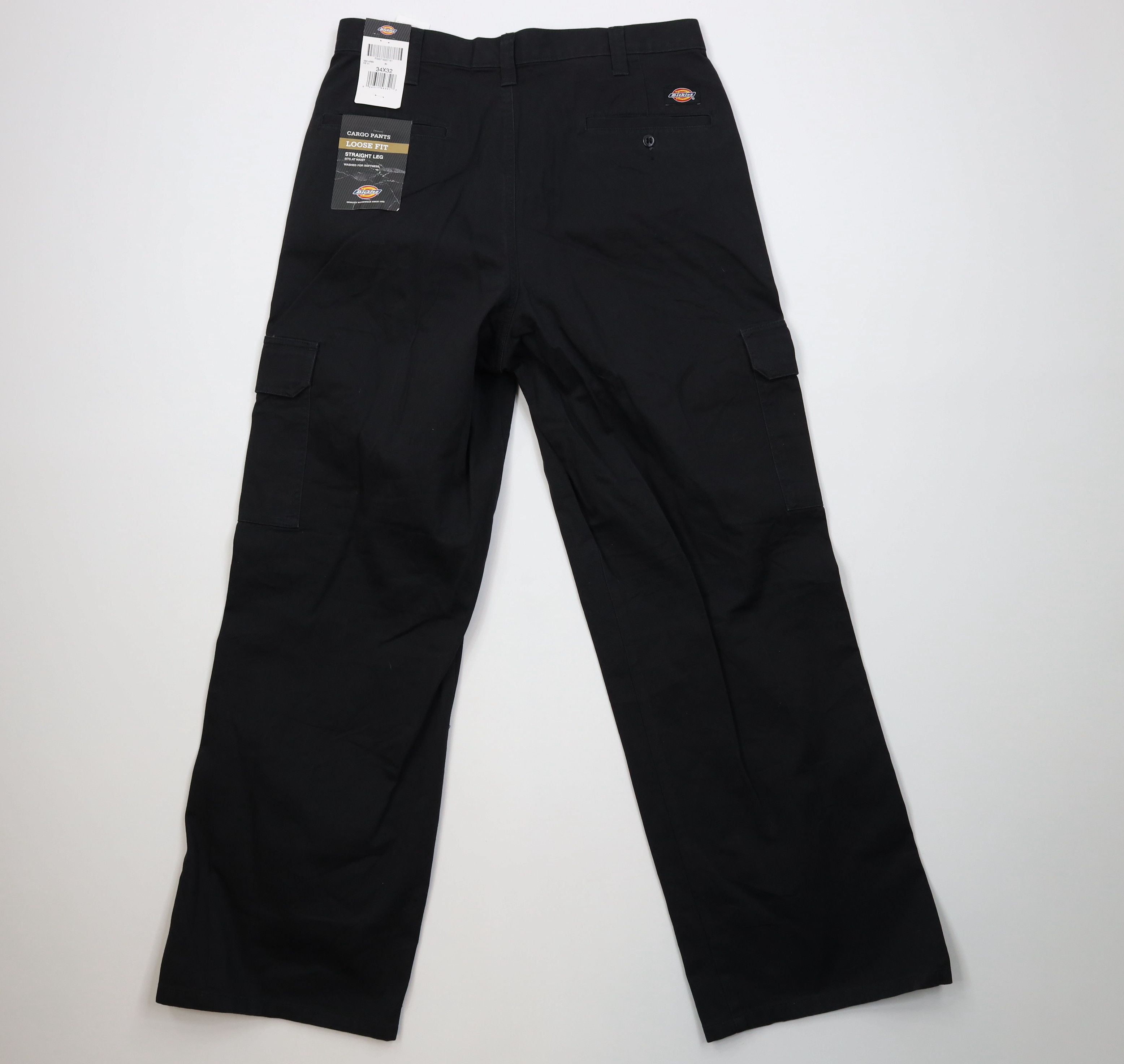 Deadstock Vintage Y2K Dickies Fit Wide Leg Cargo Pants Black