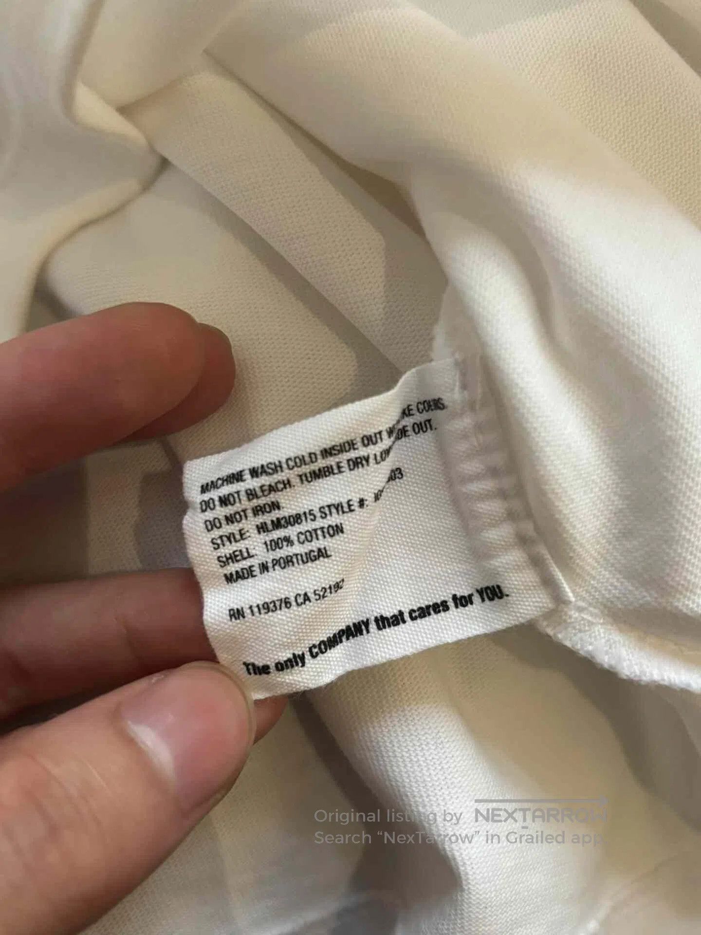 Helmut Lang Helmut Lang Slogan Long Sleeve T. Size US S / EU 44-46 / 1 - 6 Thumbnail