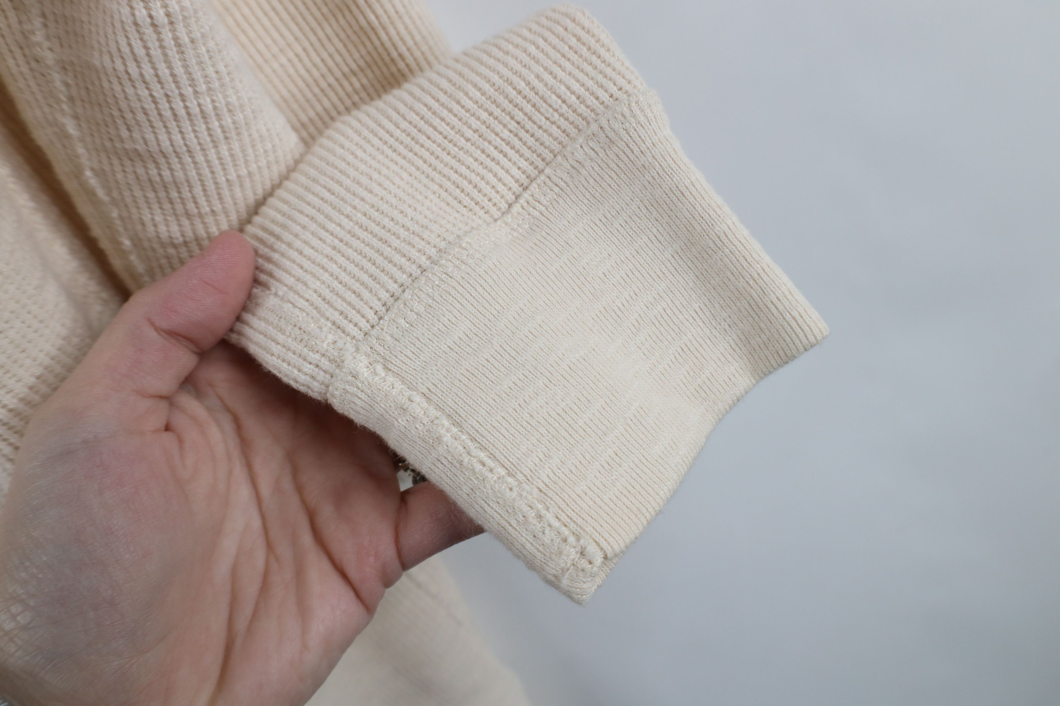 J.Crew × Vintage J Crew Knit Goods Cotton Thermal Waffle Knit Henley T-Shirt Size US L / EU 52-54 / 3 - 7 Thumbnail