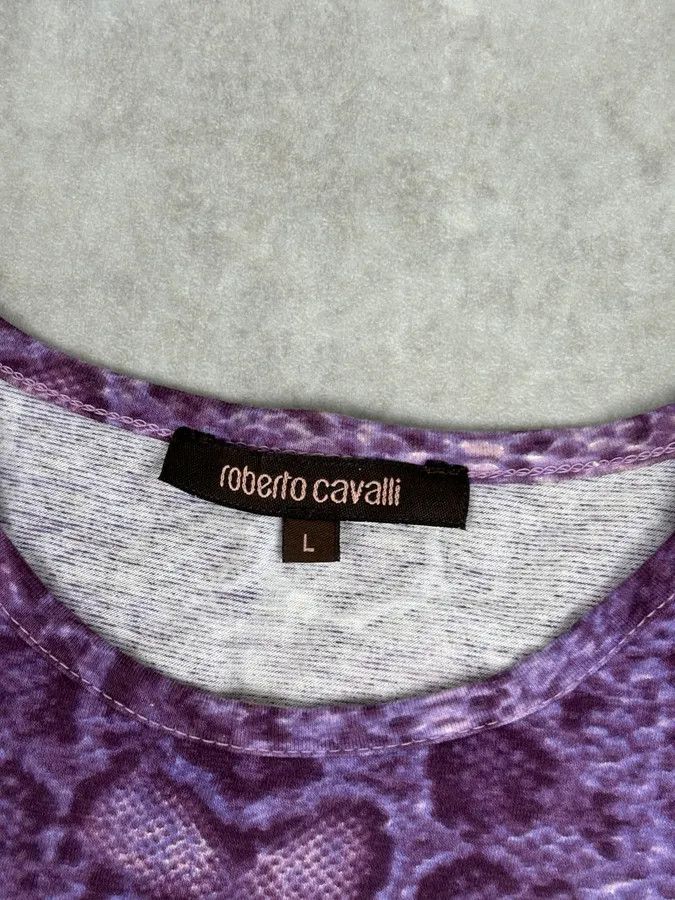 Roberto Cavalli Roberto Cavalli Purple Python Effect Knit Tank Top Size S / US 4 / IT 40 - 7 Thumbnail