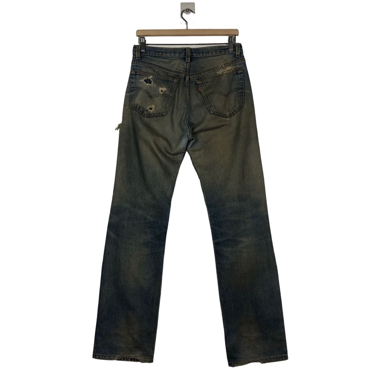 Levi's 🔥VINTAGE LEVI’S 552 BUTTON USA DISTRESSED DESIGN RUSTY Size US 30 / EU 46 - 8 Thumbnail