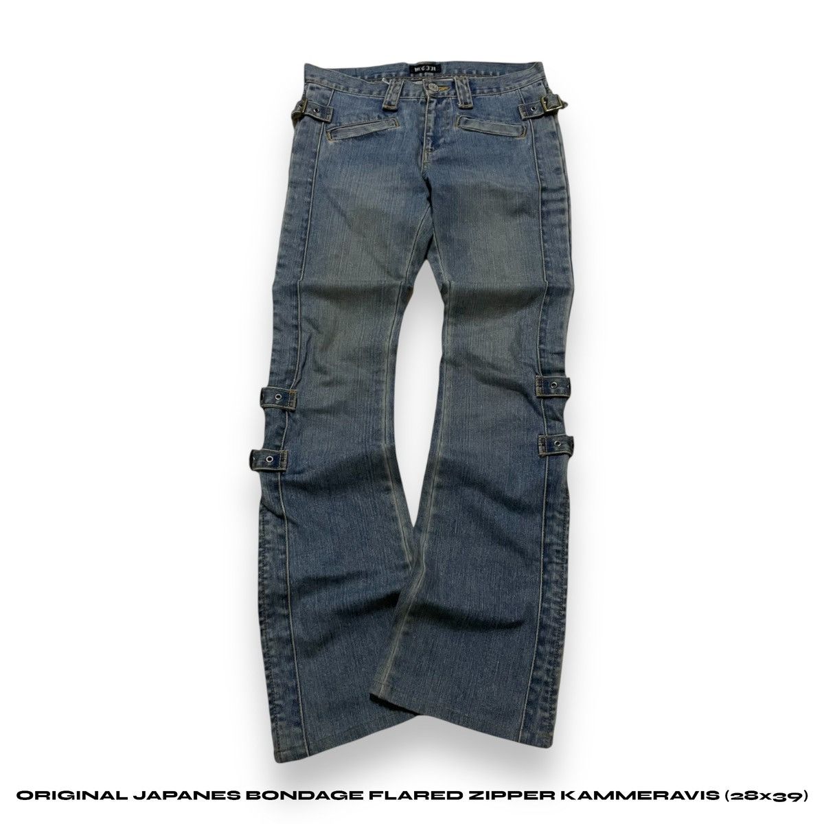 If Six Was Nine ORIGINAL JAPANES BONDAGE FLARED ZIPPER KAMMERAVIS (28×39) Size US 28 / EU 44 - 1 Thumbnail