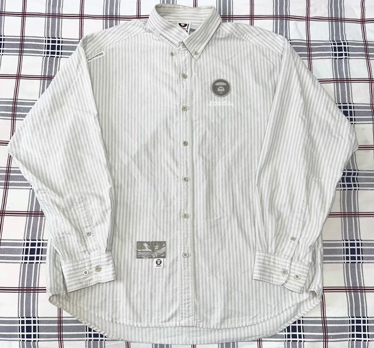 Bape Bape OG Nigo Era Long-Sleeve Striped Shirt Size US L / EU 52-54 / 3 - 1 Thumbnail