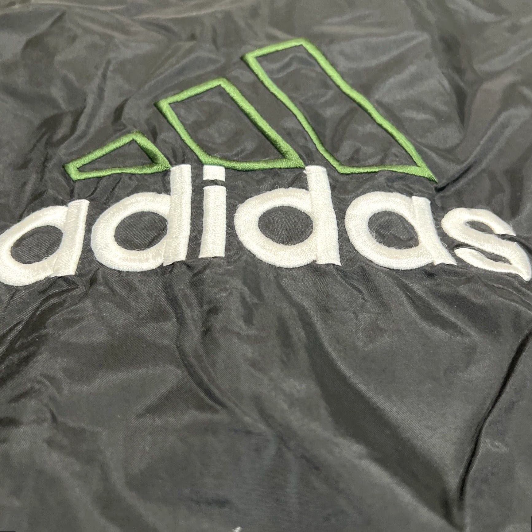 Adidas VINTAGE Adidas Windbreaker Jacket Men's Small Black 3 Stripes Lightweight Full Zip Sports Size US S / EU 44-46 / 1 - 6 Thumbnail