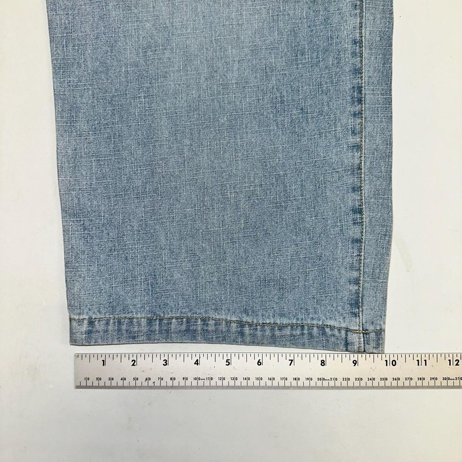 Vintage Vintage baggy y2k xclusive light blue unique embroidered Size US 34 / EU 50 - 7 Thumbnail