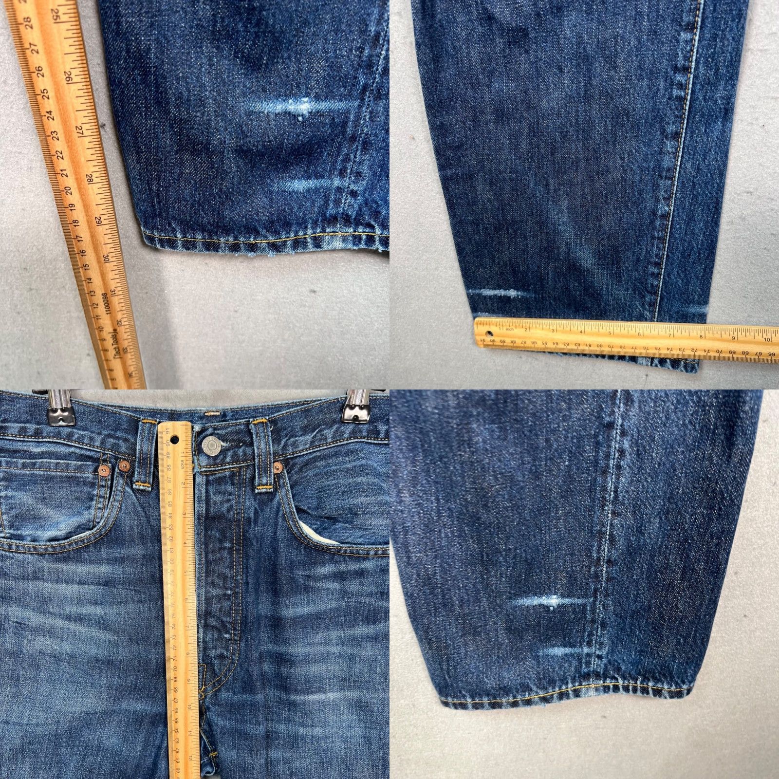 Levi's Levi'S 501 XX Jeans 32 x 30 Blue Denim Distressed Straight Mens Regular Size Type: Jeans Size US 32 / EU 48 - 8 Thumbnail