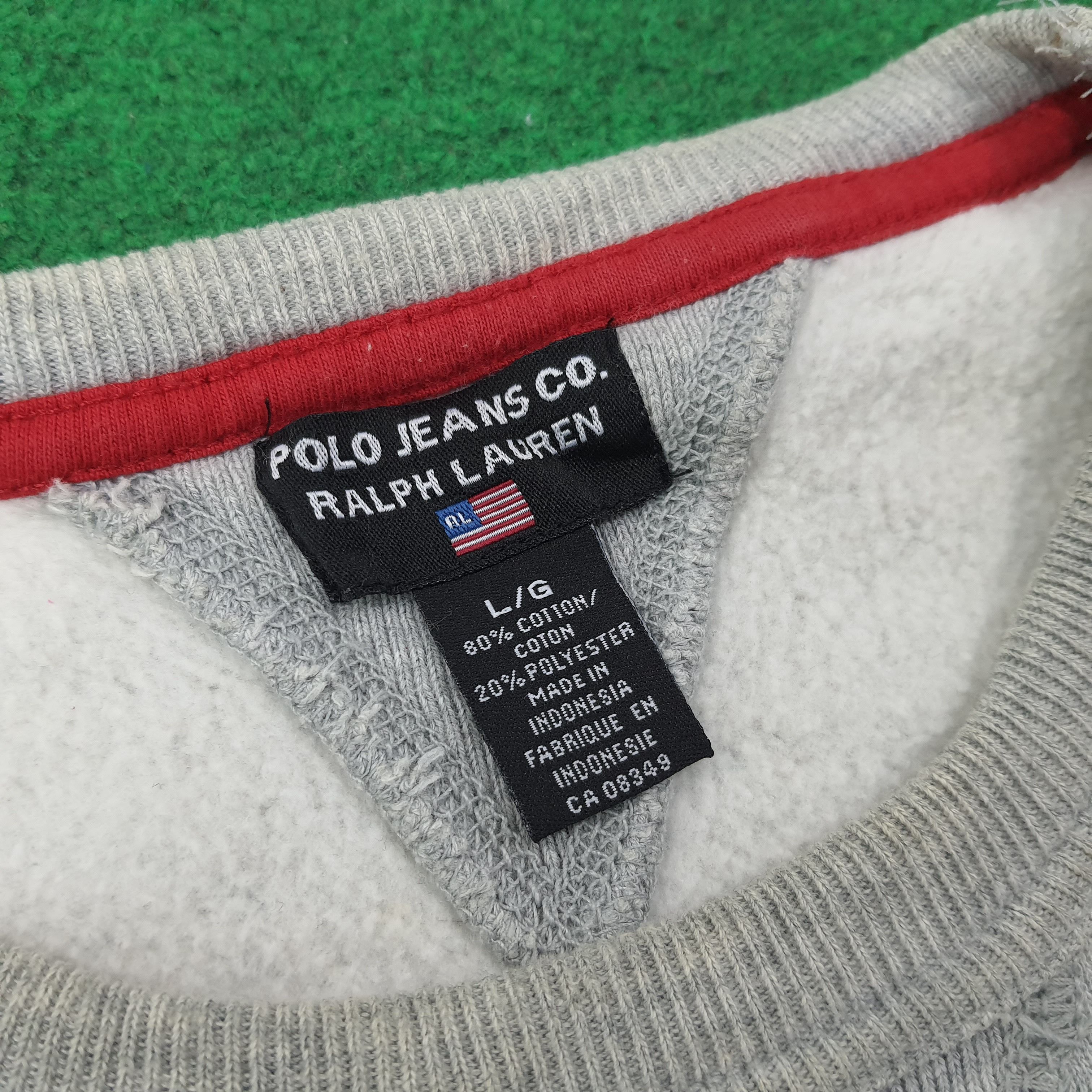 Polo Ralph Lauren Vintage Polo Jeans Ralph Lauren Company Sweatshirt C266N9 Size US XL / EU 56 / 4 - 6 Thumbnail