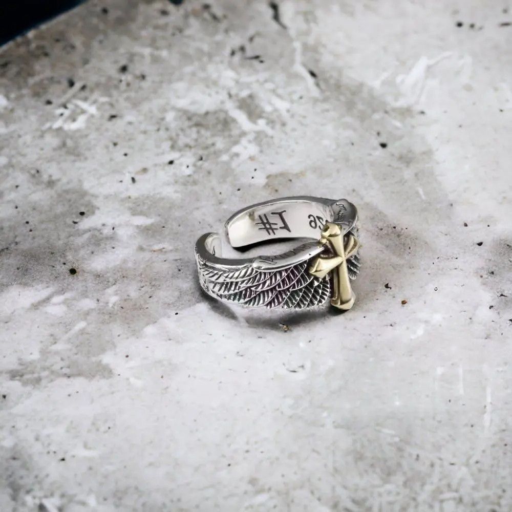 Jewelry CROSS Gold Plated Ring Size ONE SIZE - 7 Thumbnail