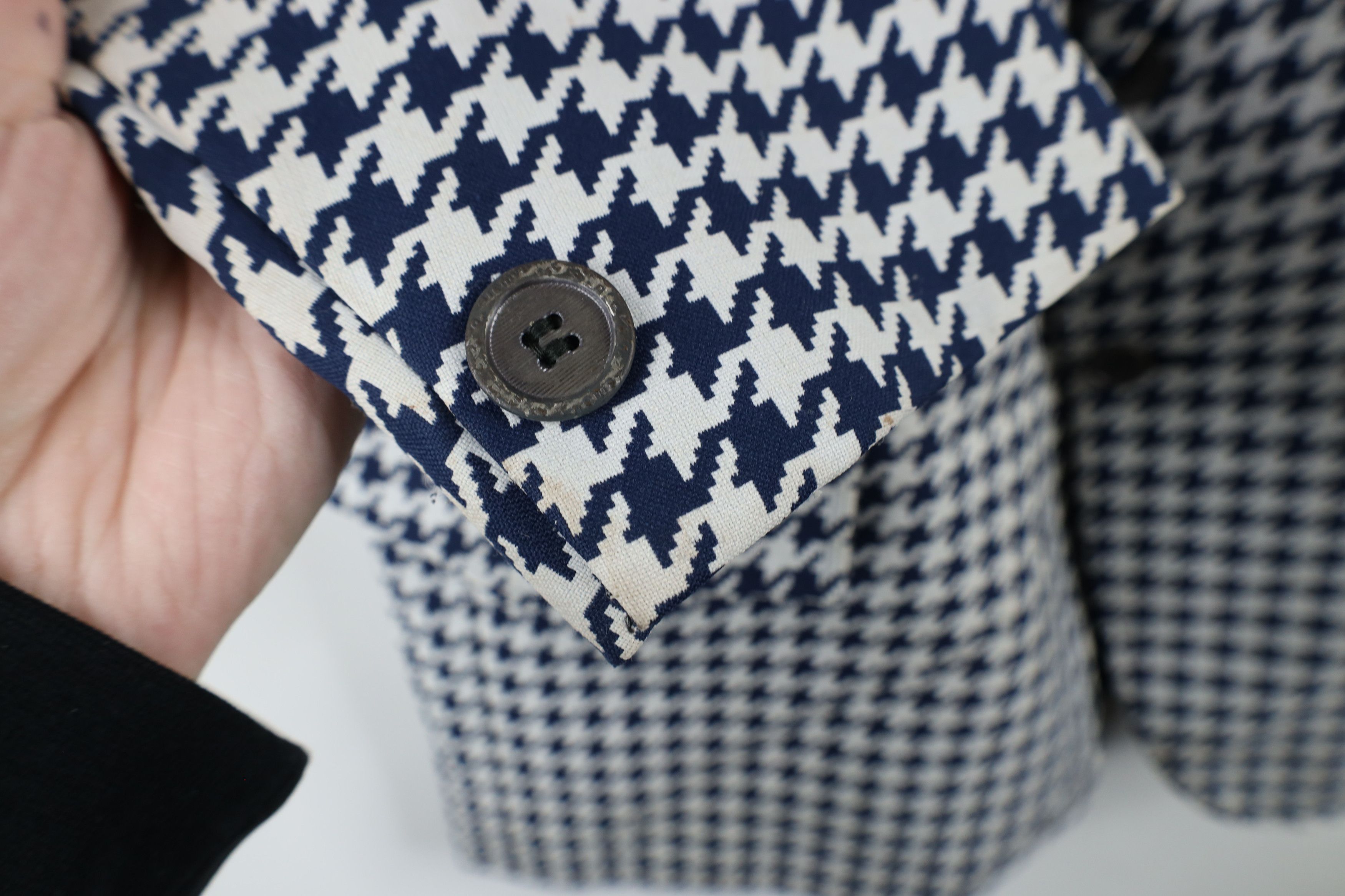 Vintage Vintage 70s Streetwear Houndstooth Suit Coat Blazer Jacket Size US XL / EU 56 / 4 - 7 Thumbnail