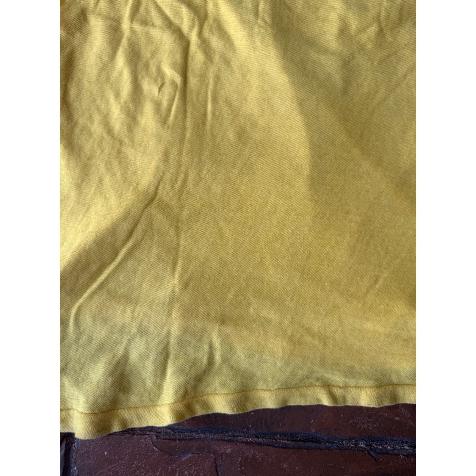 Apple VINTAGE New York City The Big Apple T-Shirt XL 50/50 Cotton Graphic Print Crew Neck Short Sleeve Men Yellow 70s 80s Size US XL / EU 56 / 4 - 6 Thumbnail