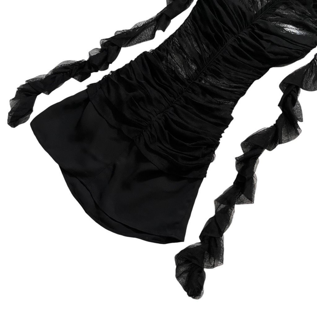 Christopher Esber Christopher Esber Semblance Tulle Overlay Dress in Black Size XS / US 0-2 / IT 36-38 - 9 Thumbnail