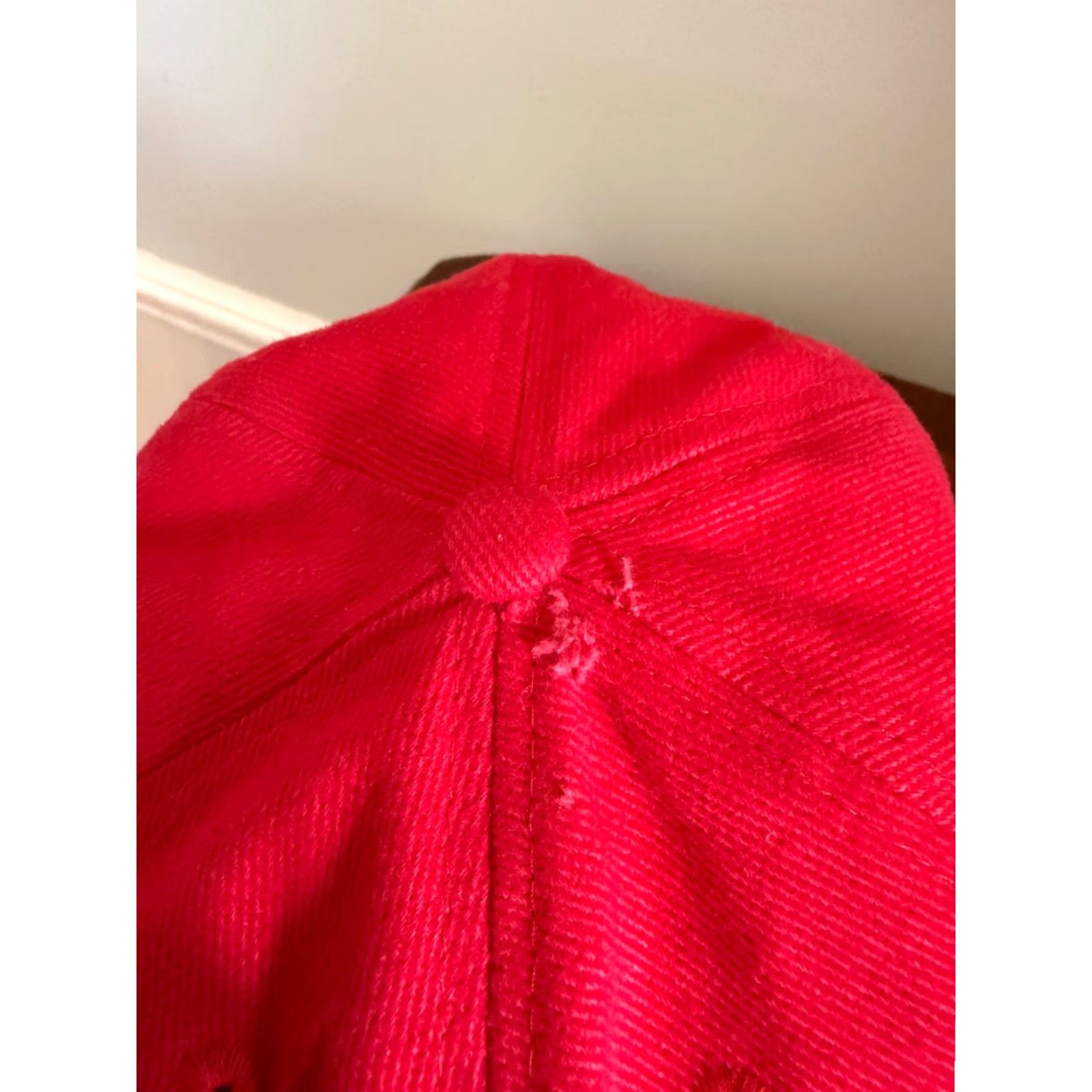 Nike VINTAGE Nike Hat Cap Strapback Red Black Niketown Chicago Air Jordan Basketball Men Adjustable Red Logo Baseball Cap Boys Girls Mens Womens Size ONE SIZE - 4 Thumbnail