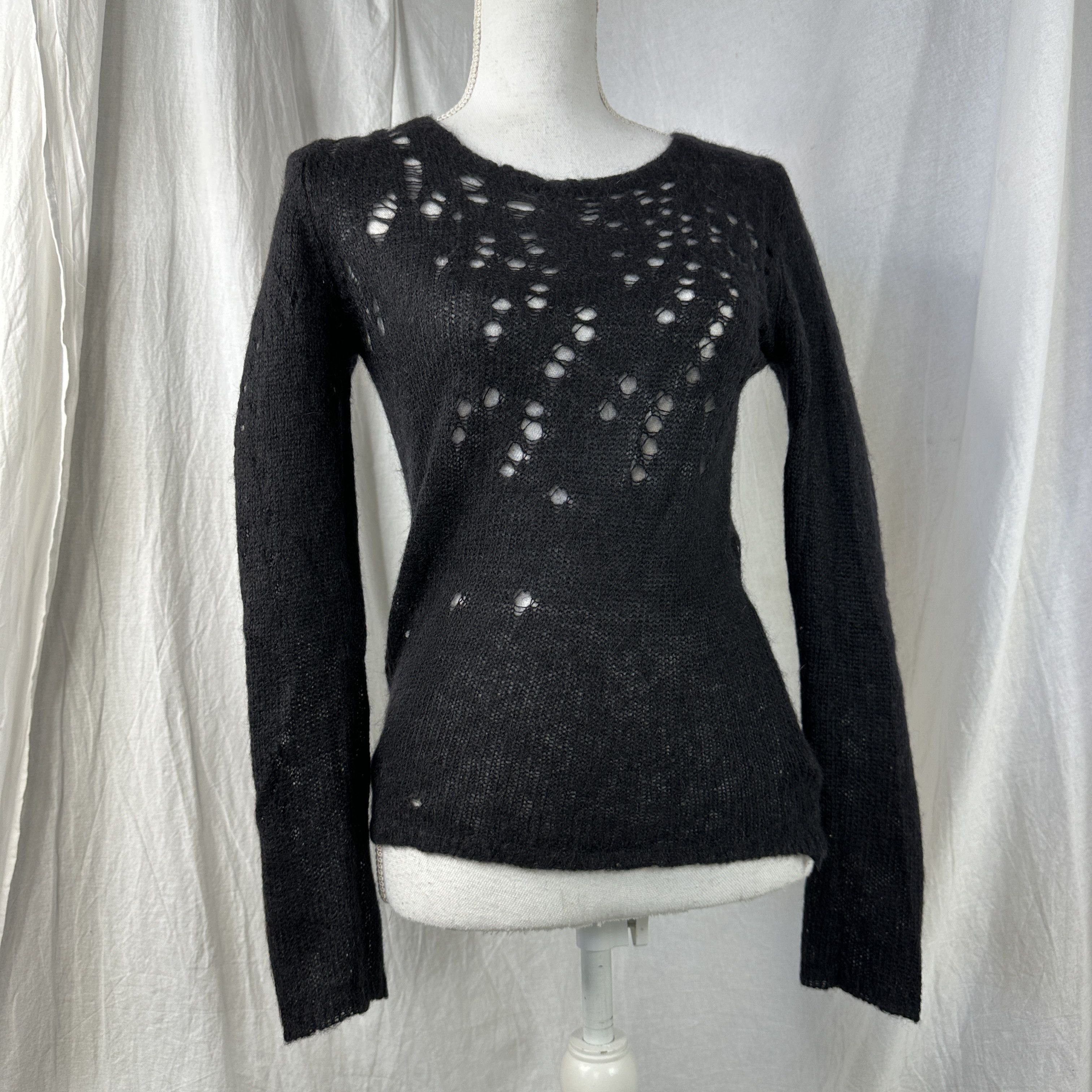 Isabel Marant × Vintage Vintage Y2K Opium Isabel Marant Mohair Distressed Sweater Size S / US 4 / IT 40 - 6 Thumbnail